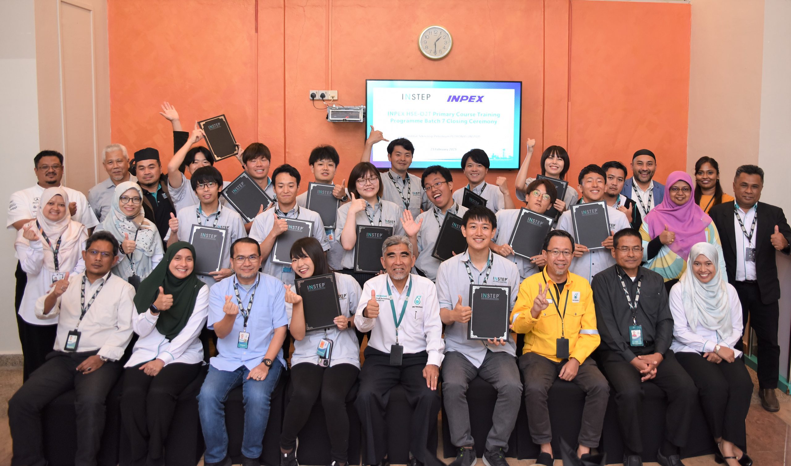 Sayonara INPEX, INSTEP Sent off 14 Engineers from Japan After Completing HSE Training