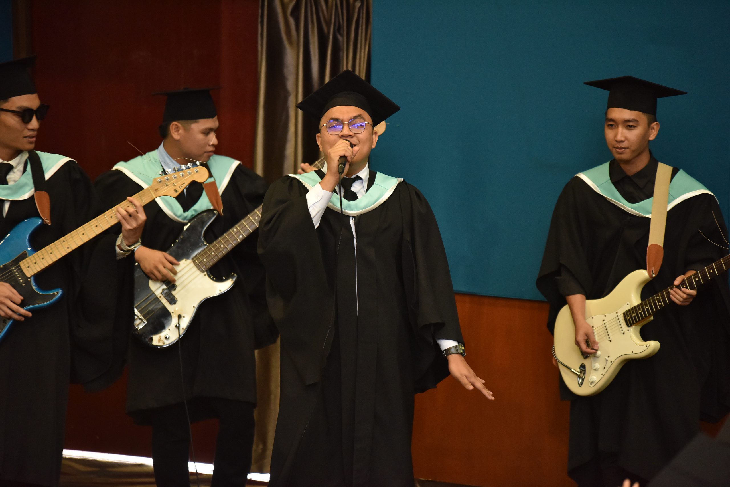 Not only the graduates are skilled and competent technicians, but their singing talents also  shone in a special performance during the event.