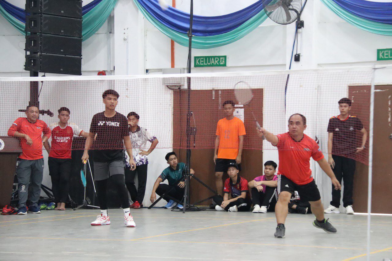 KTC Sport Contingent in action during badminton match